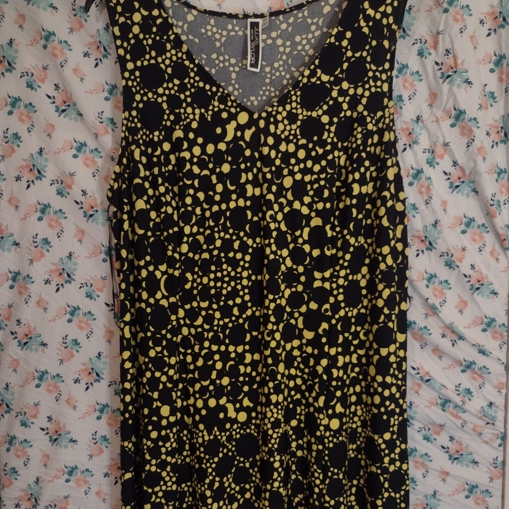 Black and yellow dress